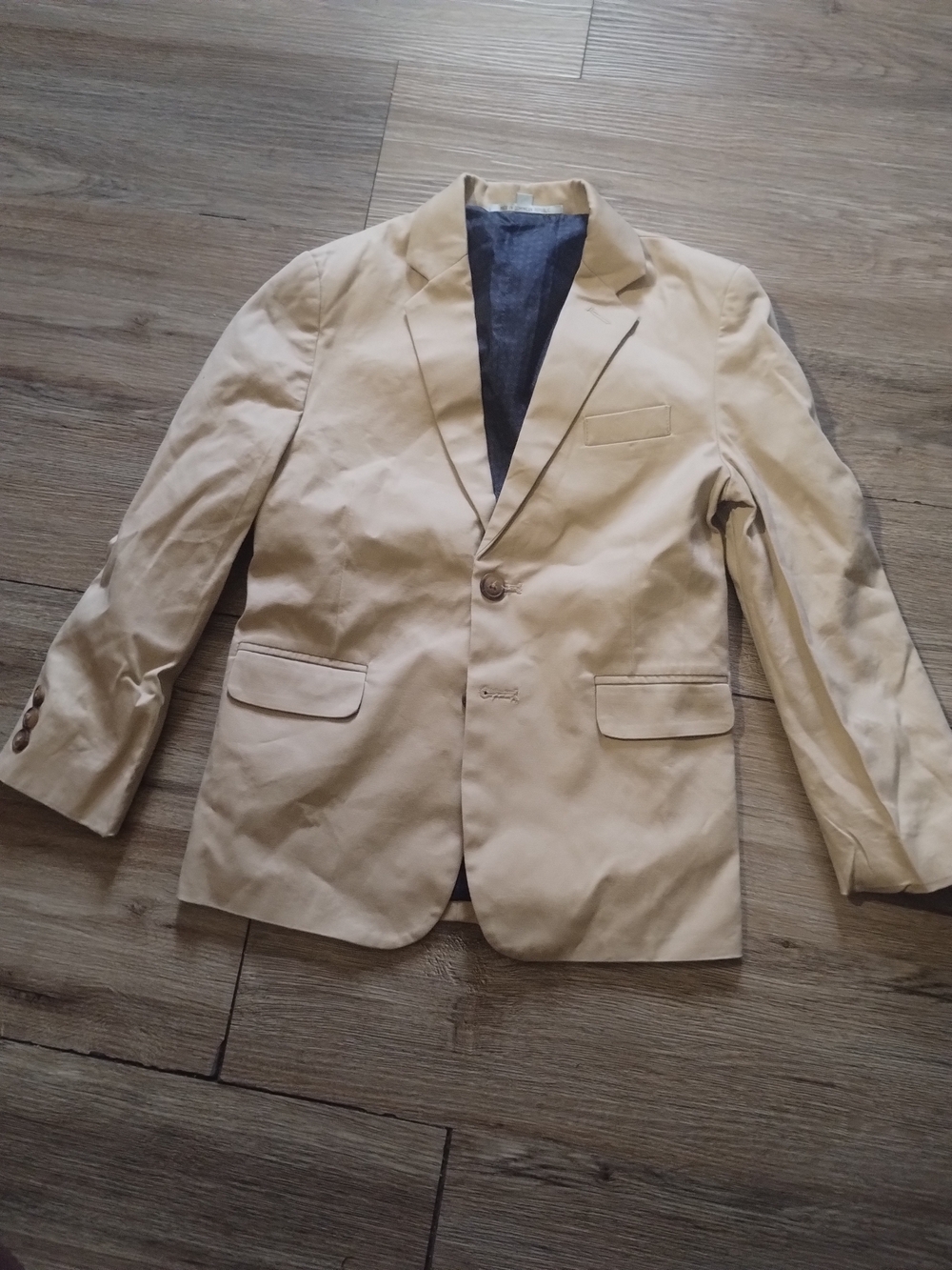 Men's Classic Khaki Blazer - Lightweight Tan Suit Jacket